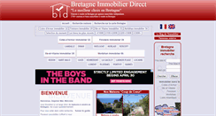 Desktop Screenshot of bretagne-immobilier-direct.com
